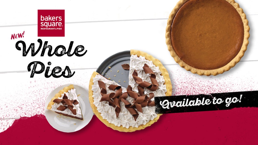 Bakers Square Whole Pies available at Famous Dave's Cleveland