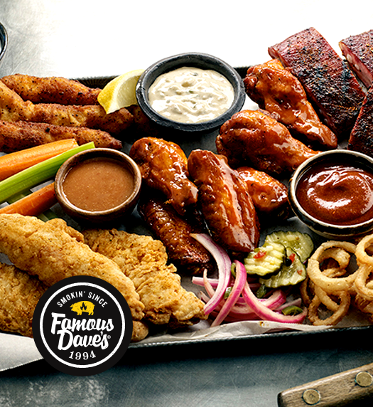 Famous Dave's BBQ Platter